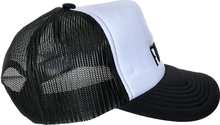 画像をギャラリービューアに読み込む, トラッカー刺繍帽子 - ブラック/ホワイト