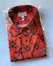 画像をギャラリービューアに読み込む, FOREIGNA Men’s Classic Fit Checkered Diamond Eye Dress Shirt - Red/Black - FOREIGNA