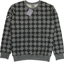 画像をギャラリービューアに読み込む, ダイヤモンドアイ ジオメトリック スウェットシャツ - グレー/ブラック
