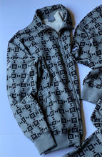 画像をギャラリービューアに読み込む, ダイヤモンドアイジオメトリックジャケット - グレー/ブラック