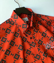 画像をギャラリービューアに読み込む, FOREIGNA Men’s Classic Fit Checkered Diamond Eye Dress Shirt - Red/Black - FOREIGNA
