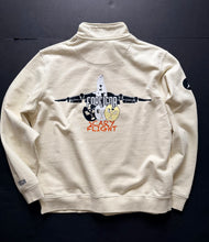 Load image into Gallery viewer, Foreigna Quarter Zip Heavyweight Sweatshirt - Vanilla White