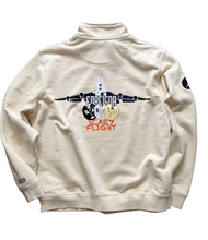 Load image into Gallery viewer, Foreigna Quarter Zip Heavyweight Sweatshirt - Vanilla White