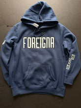 画像をギャラリービューアに読み込む, Foreigna Logo Heavyweight Hoodie - Navy Blue