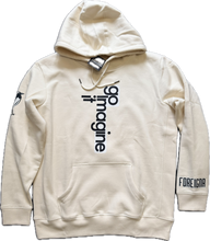 画像をギャラリービューアに読み込む, Foreigna Slogan Heavyweight Hoodie - Vanilla White