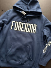 画像をギャラリービューアに読み込む, Foreigna Logo Heavyweight Hoodie - Navy Blue