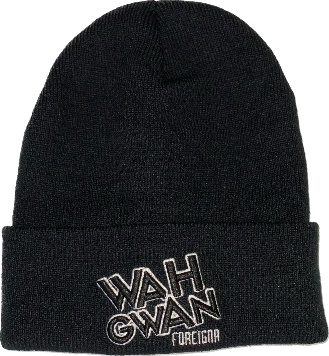 FOREIGNA Wah Gwan Beanie Hat - Black