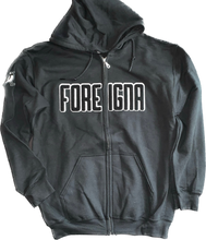 Load image into Gallery viewer, FOREIGNA Logo Zipper - Black