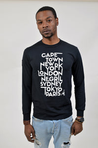 Foreigna Your Journey L/S Tee - Black - FOREIGNA