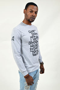 Foreigna Your Journey L/S Tee - Grey - FOREIGNA
