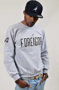 FOREIGNA LOGO Sweater - Sport/Grey - FOREIGNA
