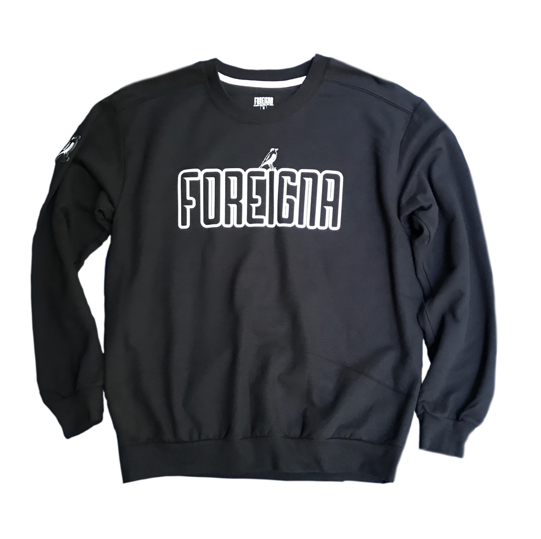 FOREIGNA LOGO Sweater - Black - FOREIGNA