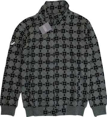 Diamond-Eye Geometric Jackets - Grey/Black