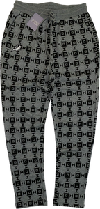 FOREIGNA Diamond-Eye Checkered Pants - Grey/Black