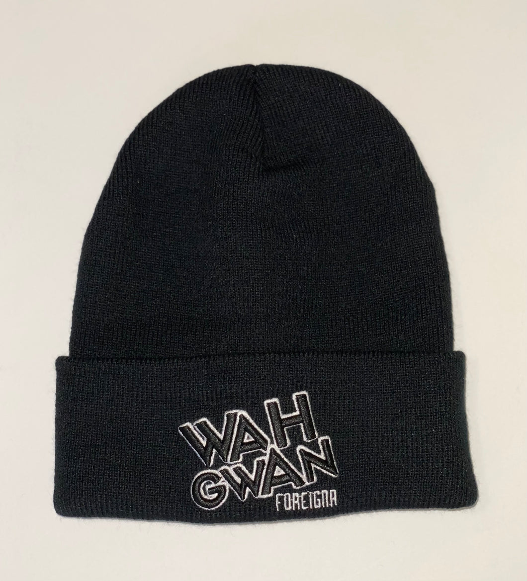 FOREIGNA Wah Gwan Beanie Hat - Black - FOREIGNA