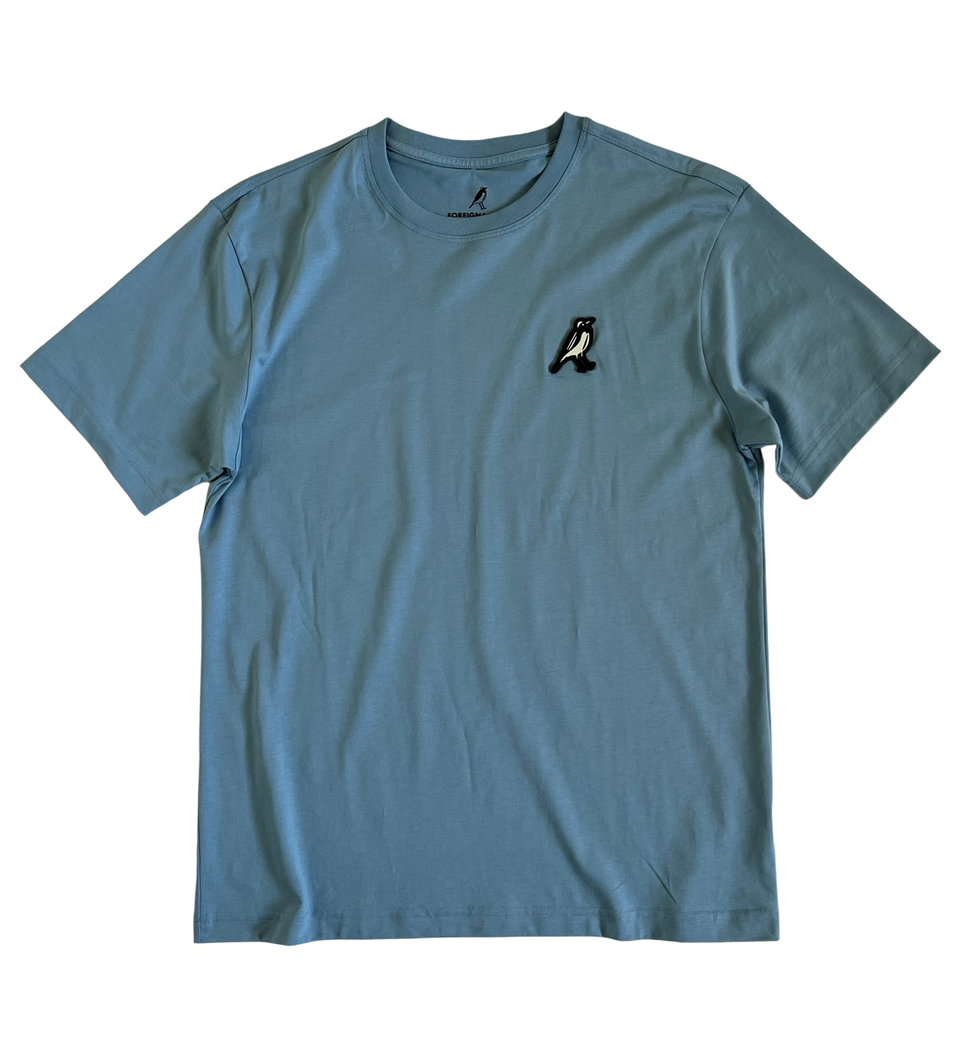 FOREIGNA Bird Logo Supima®️ T-Shirt - Cloudy Blue
