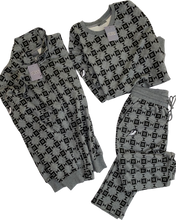 Load image into Gallery viewer, FOREIGNA Diamond-Eye Checkered Jogger Set - Grey/Black