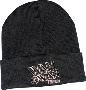 FOREIGNA Wah Gwan Beanie Hat - Black