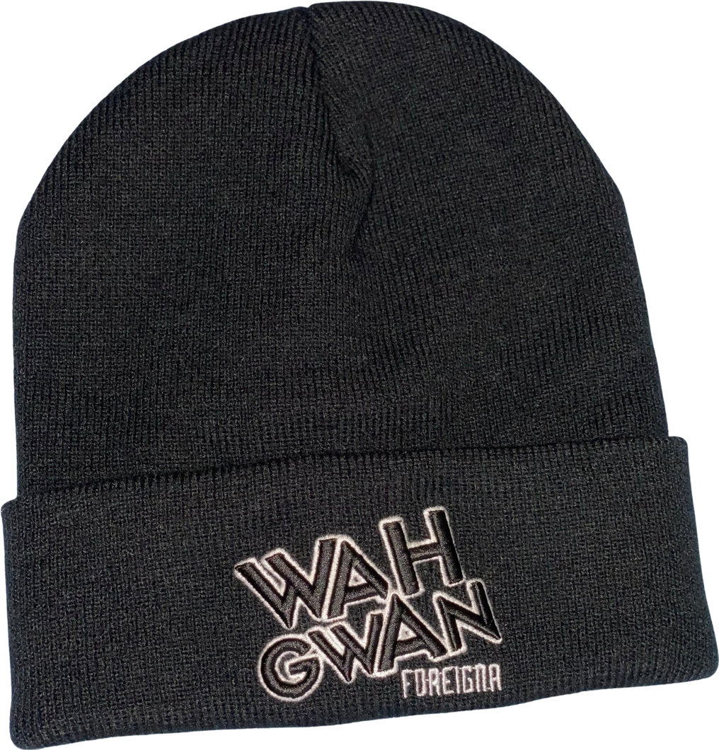 FOREIGNA Wah Gwan Beanie Hat - Black