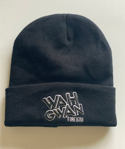 FOREIGNA Wah Gwan Beanie Hat - Black - FOREIGNA